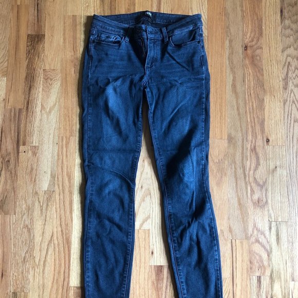 PAIGE Dark Blue/Charcoal Colored Denim Jeans - Picture 1 of 5